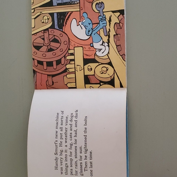 Vintage 1982 The Weather-Smurfing Machine Book - Picture 4 of 10